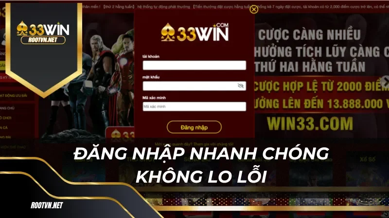 Cách Đăng Nhập 33WIN Đúng Quy Trình